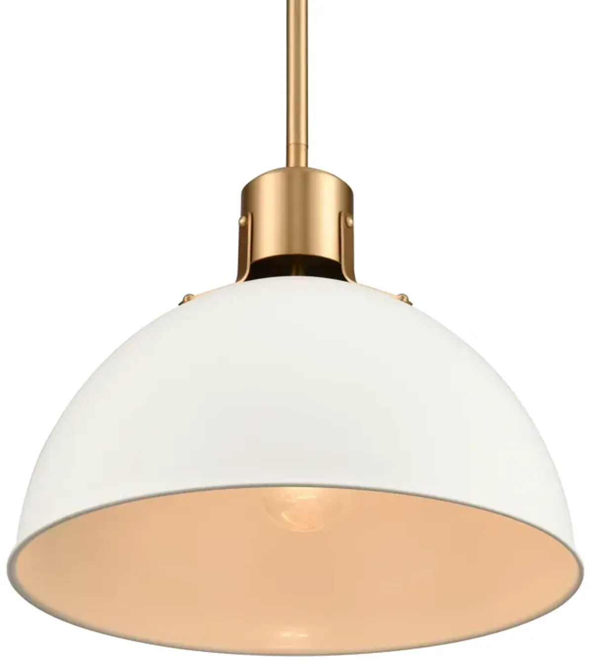 Zayne 12'' Wide 1-Light Pendant - Matte White