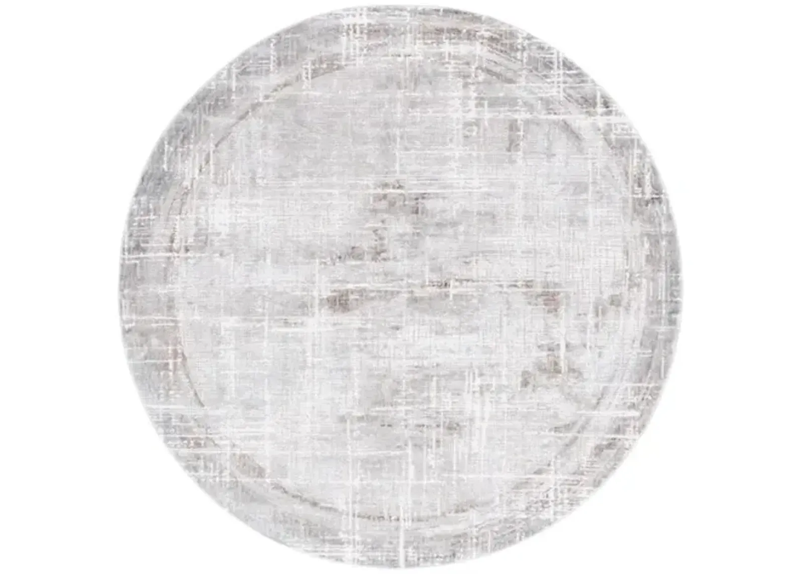 PLATINUM 550 Grey 6'-7' X 6'-7' Round Round Rug