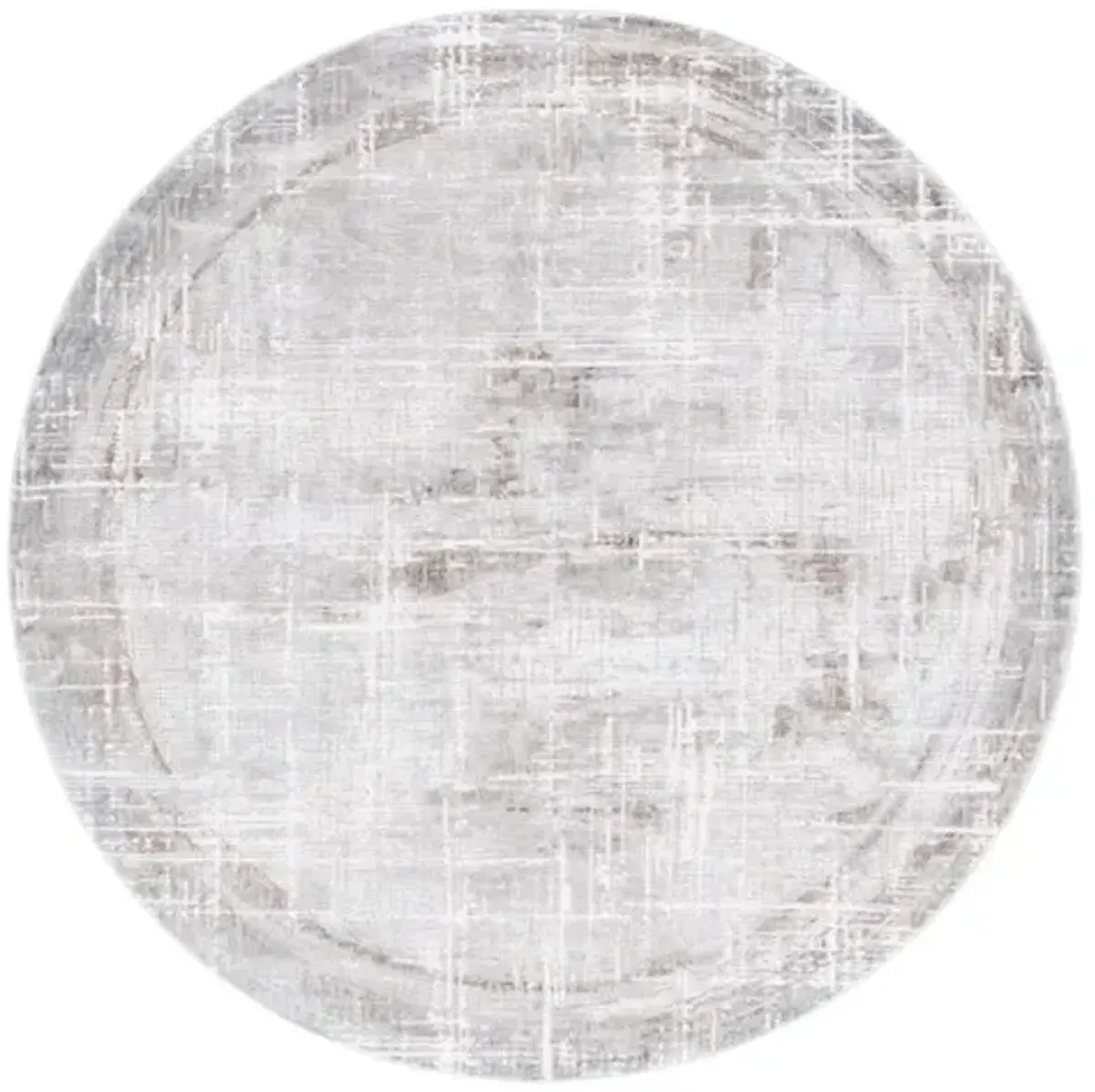 PLATINUM 550 Grey 6'-7' X 6'-7' Round Round Rug