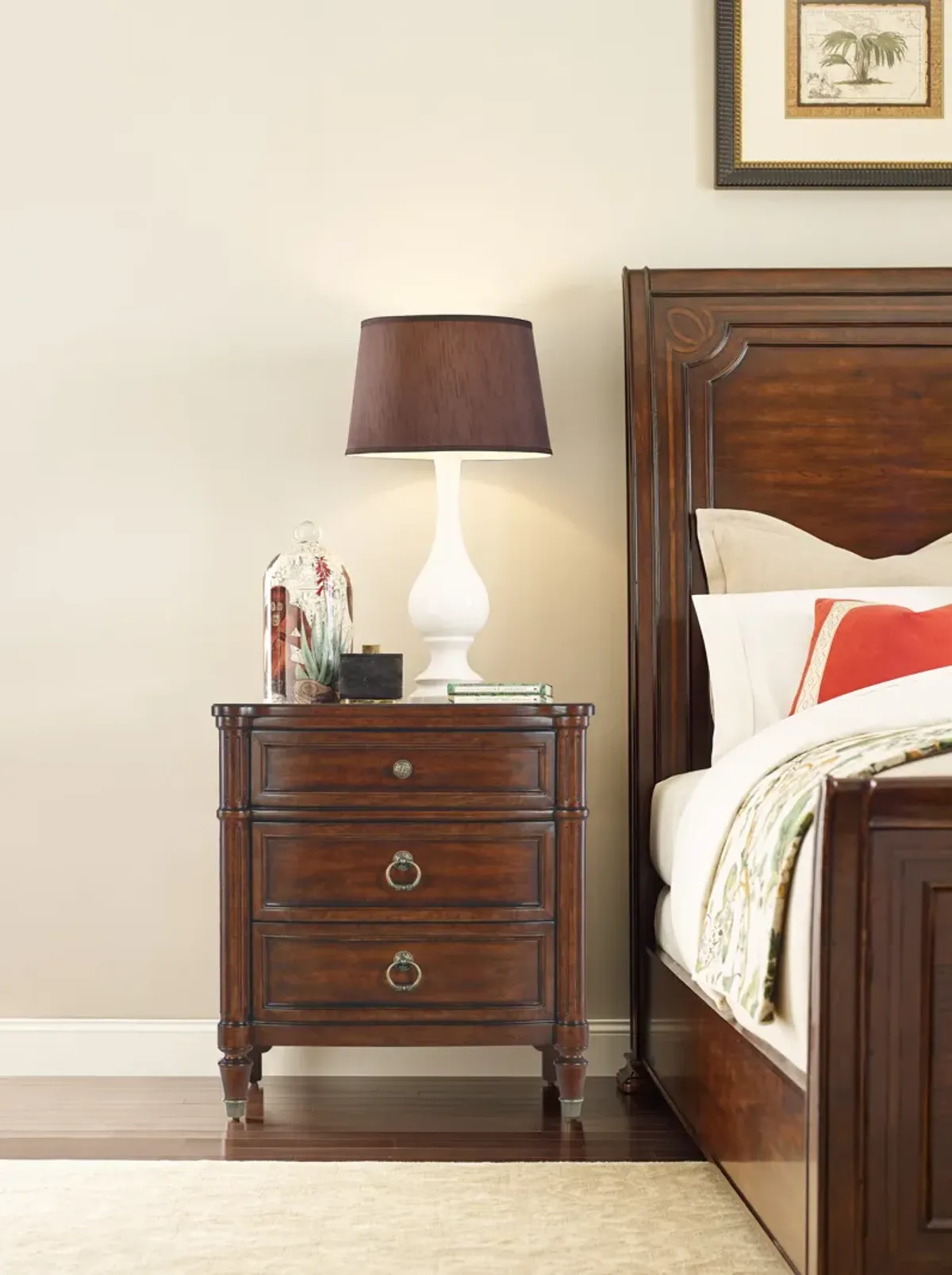 Charleston Three-Drawer Nightstand