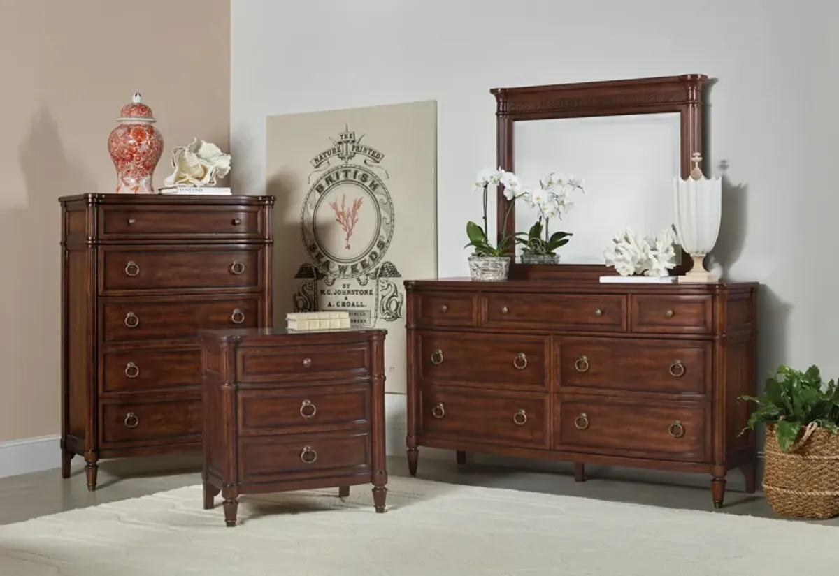 Charleston Three-Drawer Nightstand