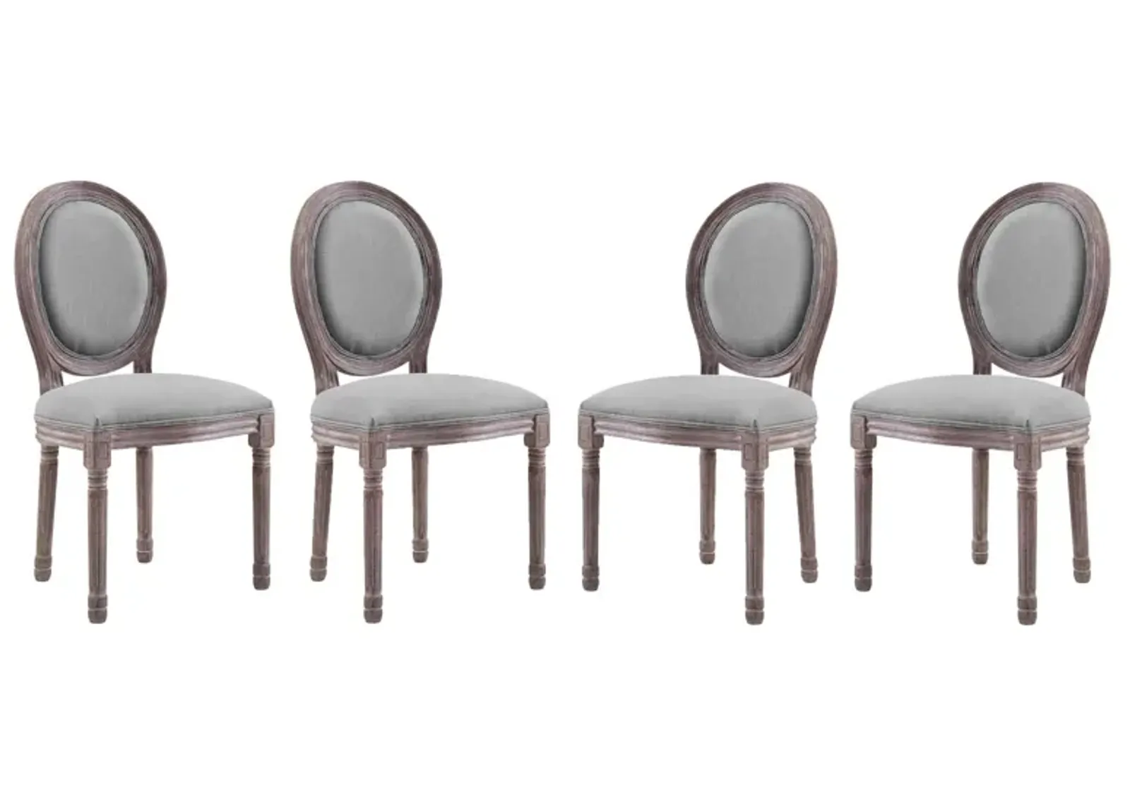 Emanate Dining Side Chair Upholstered Fabric Set of 4