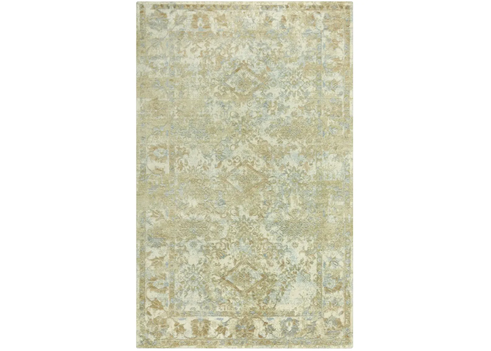 Artistry Beige Classic NZ Wool/Tencel Blend 8' x 10' Rectangle Rug