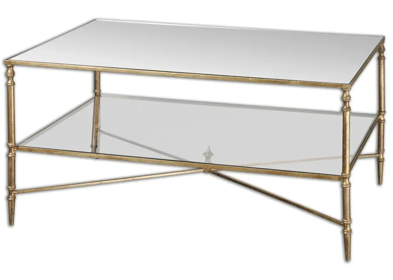 Henzler Mirrored Glass Coffee Table