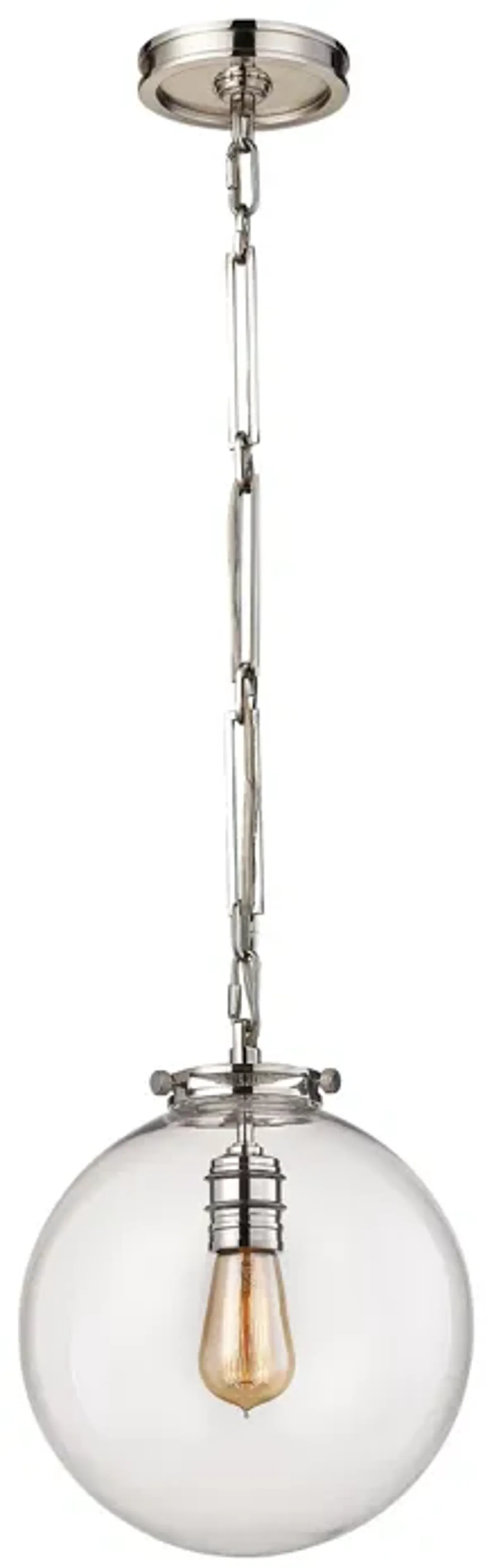 Gramercy 11" Wide 1-Light Mini Pendant - Polished Nickel