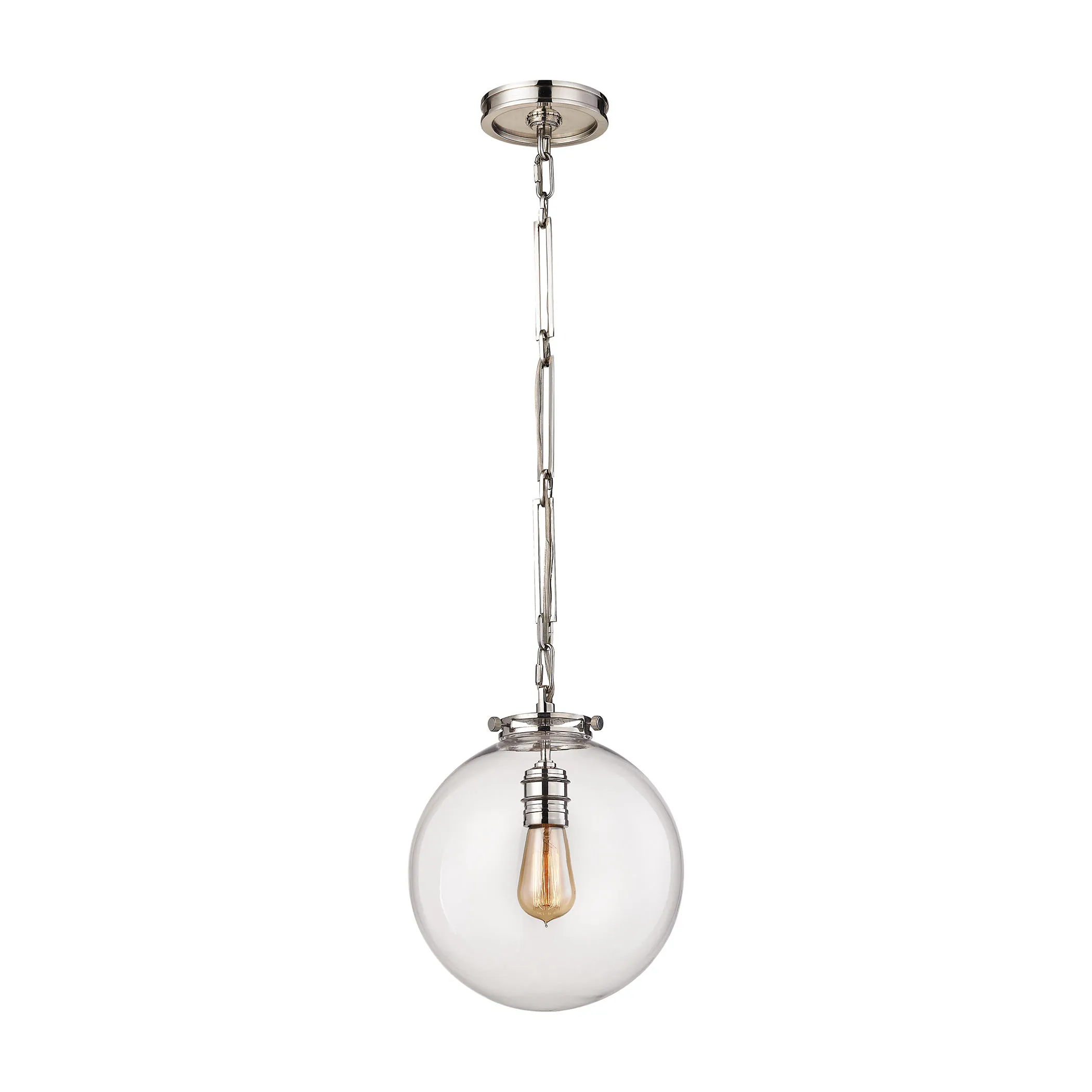 Gramercy 11" Wide 1-Light Mini Pendant - Polished Nickel