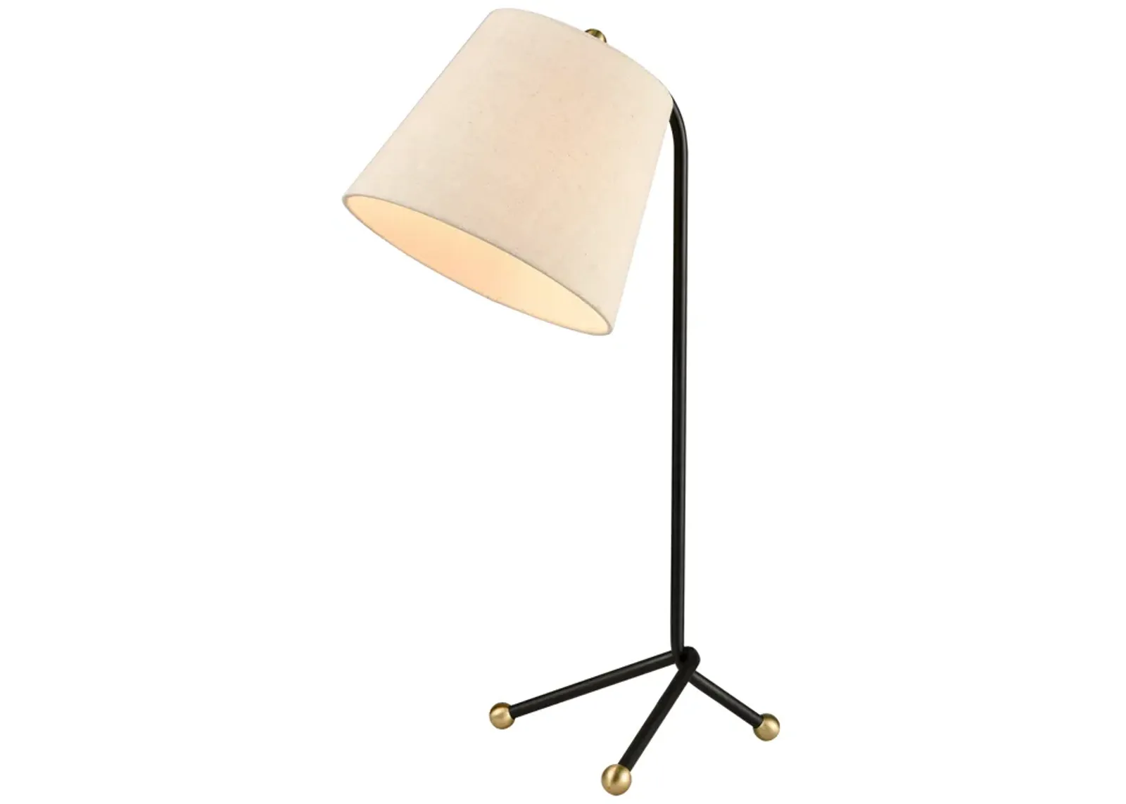 Pine Plains 25'' High 1-Light Table Lamp - Black - Includes LED Bulb