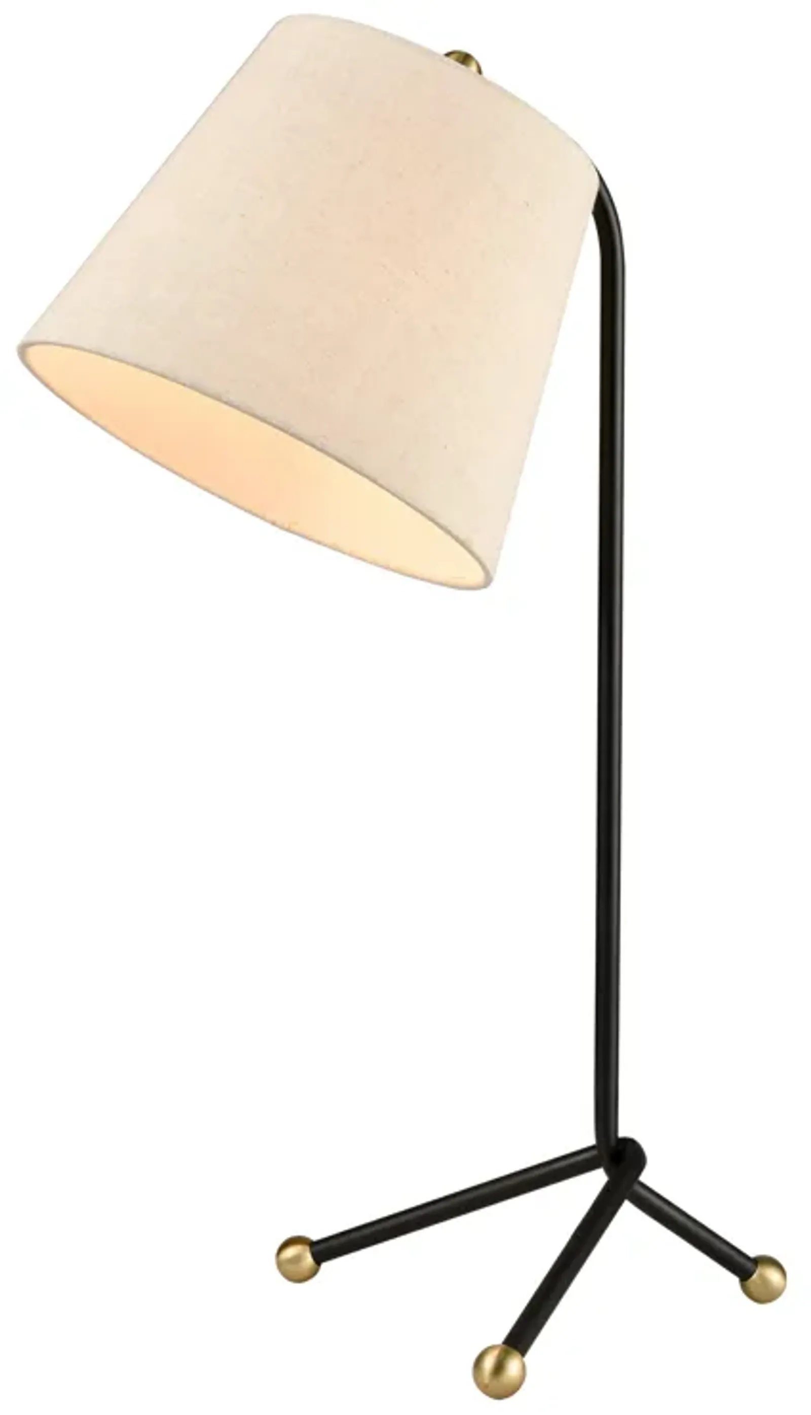 Pine Plains 25'' High 1-Light Table Lamp - Black - Includes LED Bulb