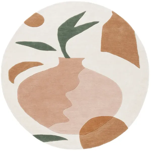 RODEO DRIVE Hand Tufted 6' x 6' Round area rug