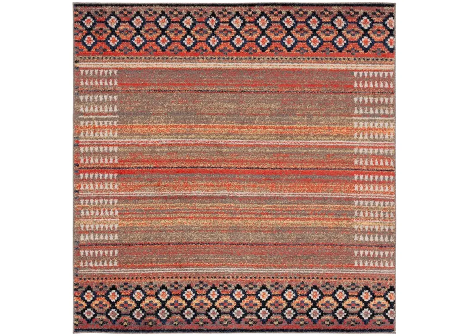 ADIRONDACK 293 RUST  6' x 6' Square Square Rug