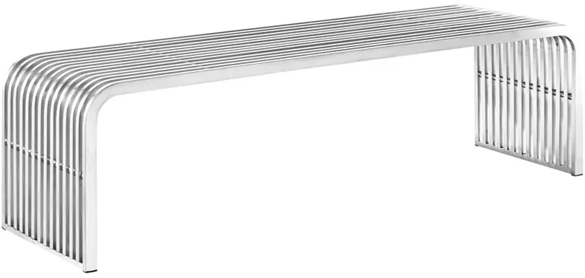 Pipe 60" Stainless Steel Bench