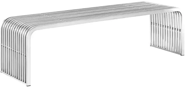 Pipe 60" Stainless Steel Bench
