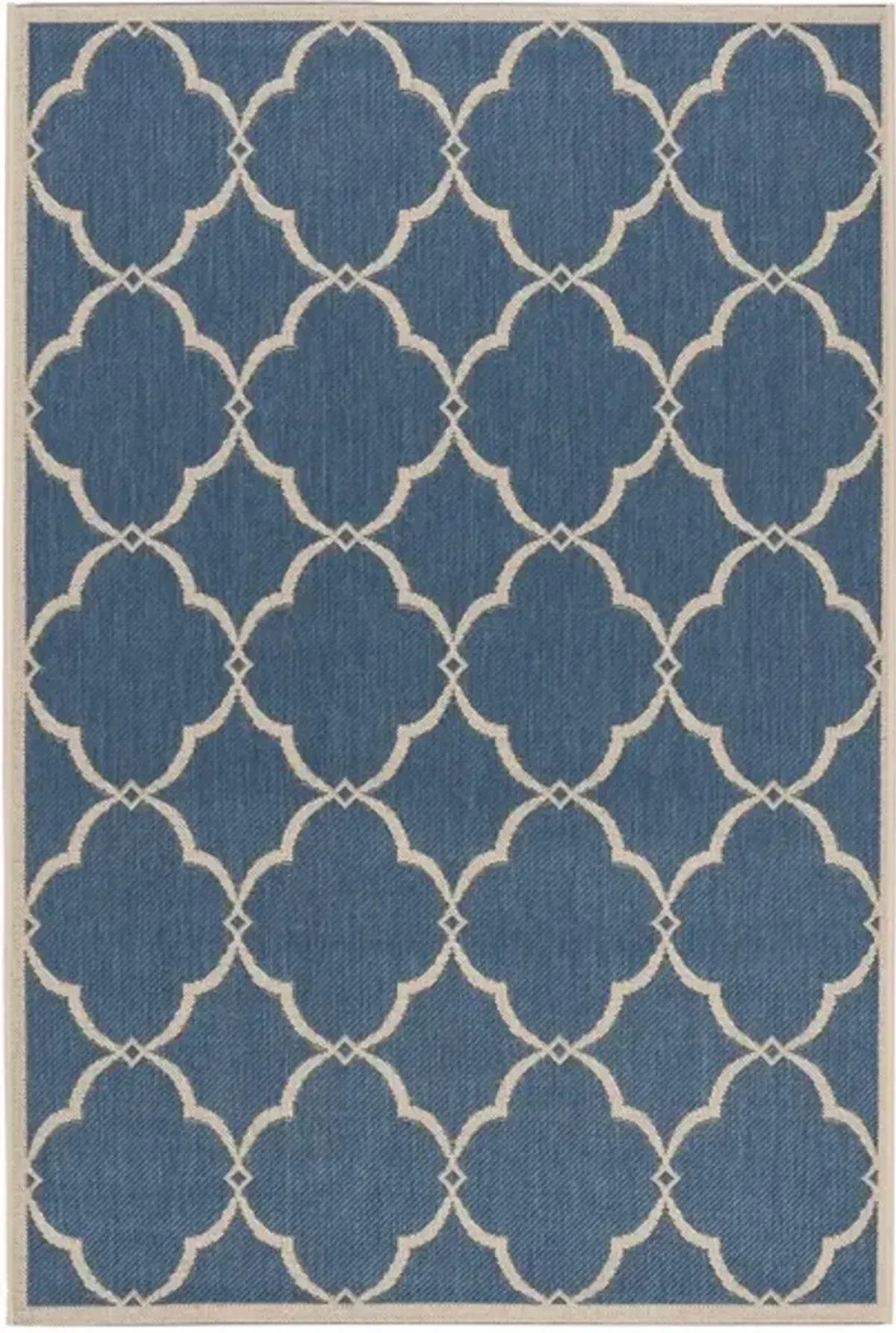 Safavieh BEACH HOUSE Collection BHS125M-3 Blue / Creme 3' X 5'