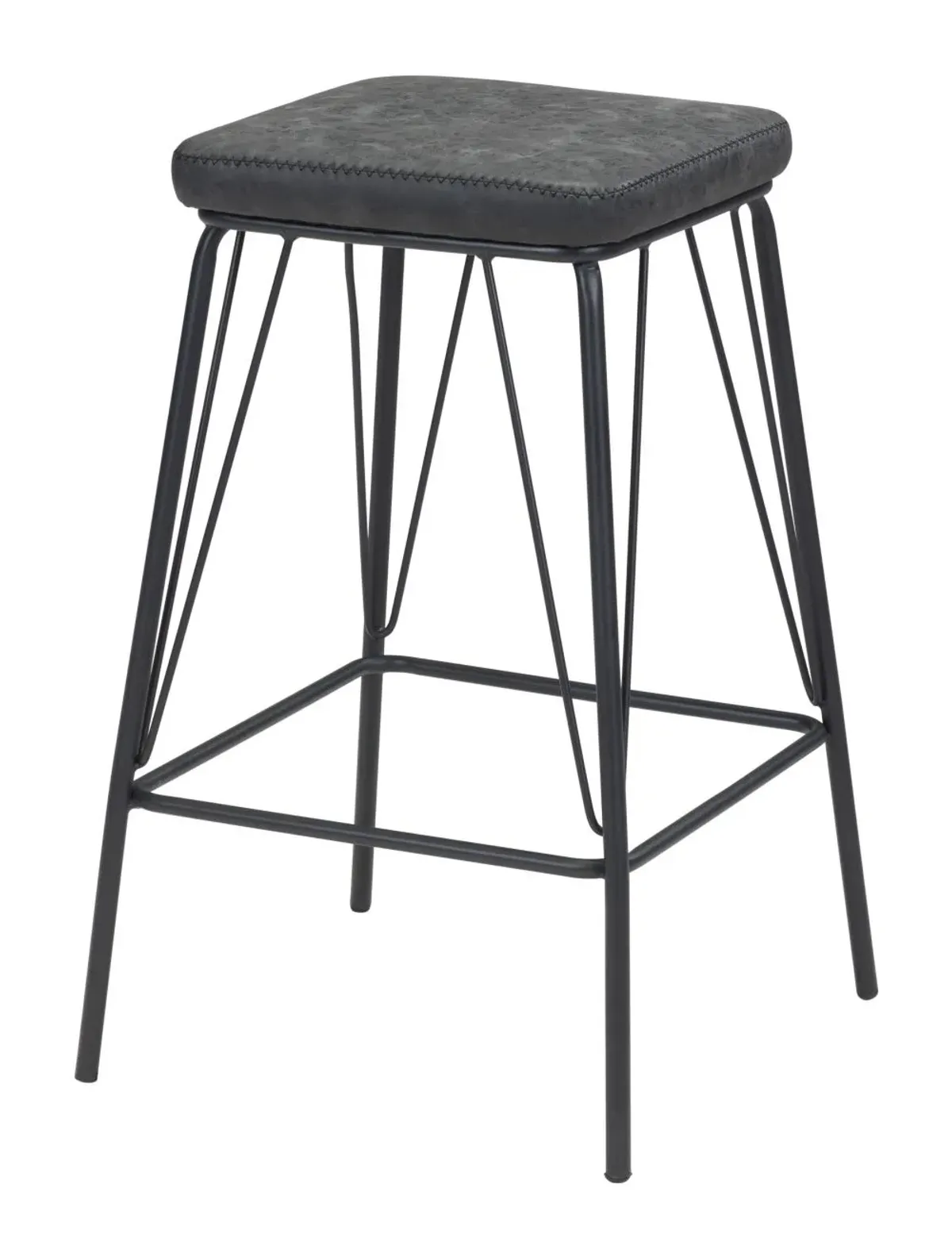 Samuel Barstool (Set of 2) Vintage Black