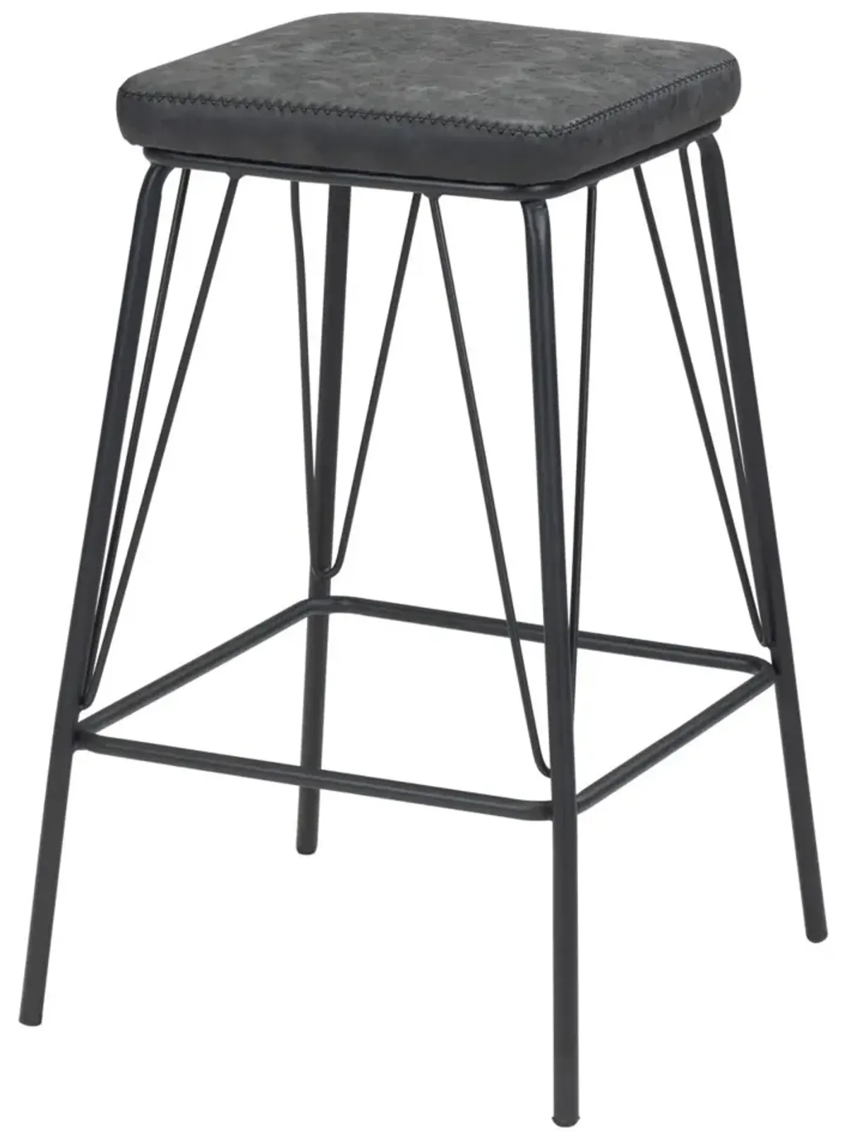 Samuel Barstool (Set of 2) Vintage Black