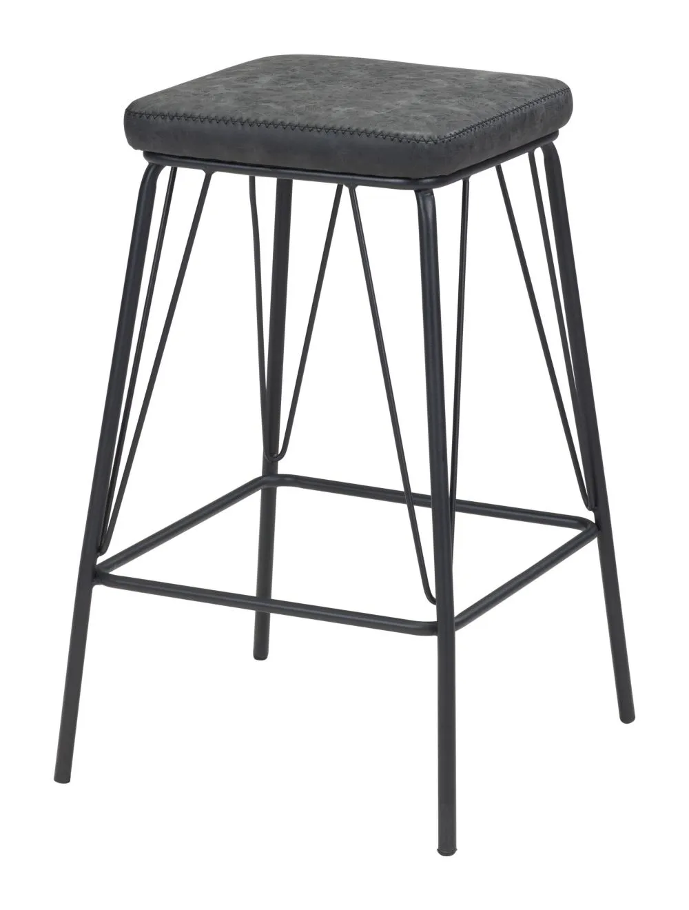 Samuel Barstool (Set of 2) Vintage Black