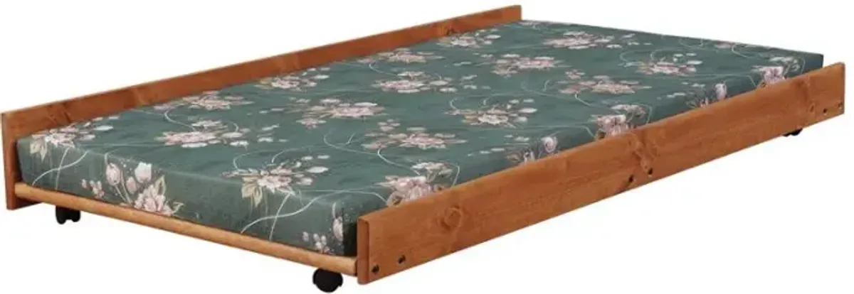 Wrangle Hill Trundle with Bunkie Mattress Amber Wash