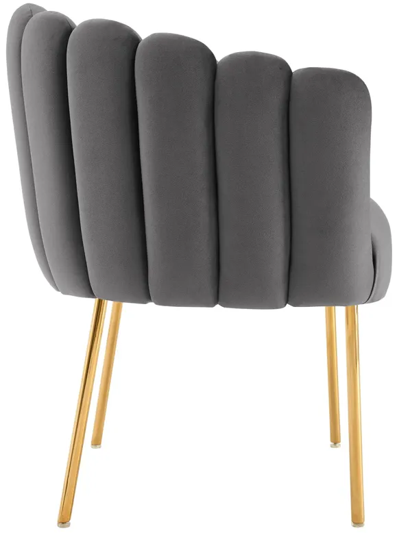 Sanna Channel Tufted Performance Velvet Armchair