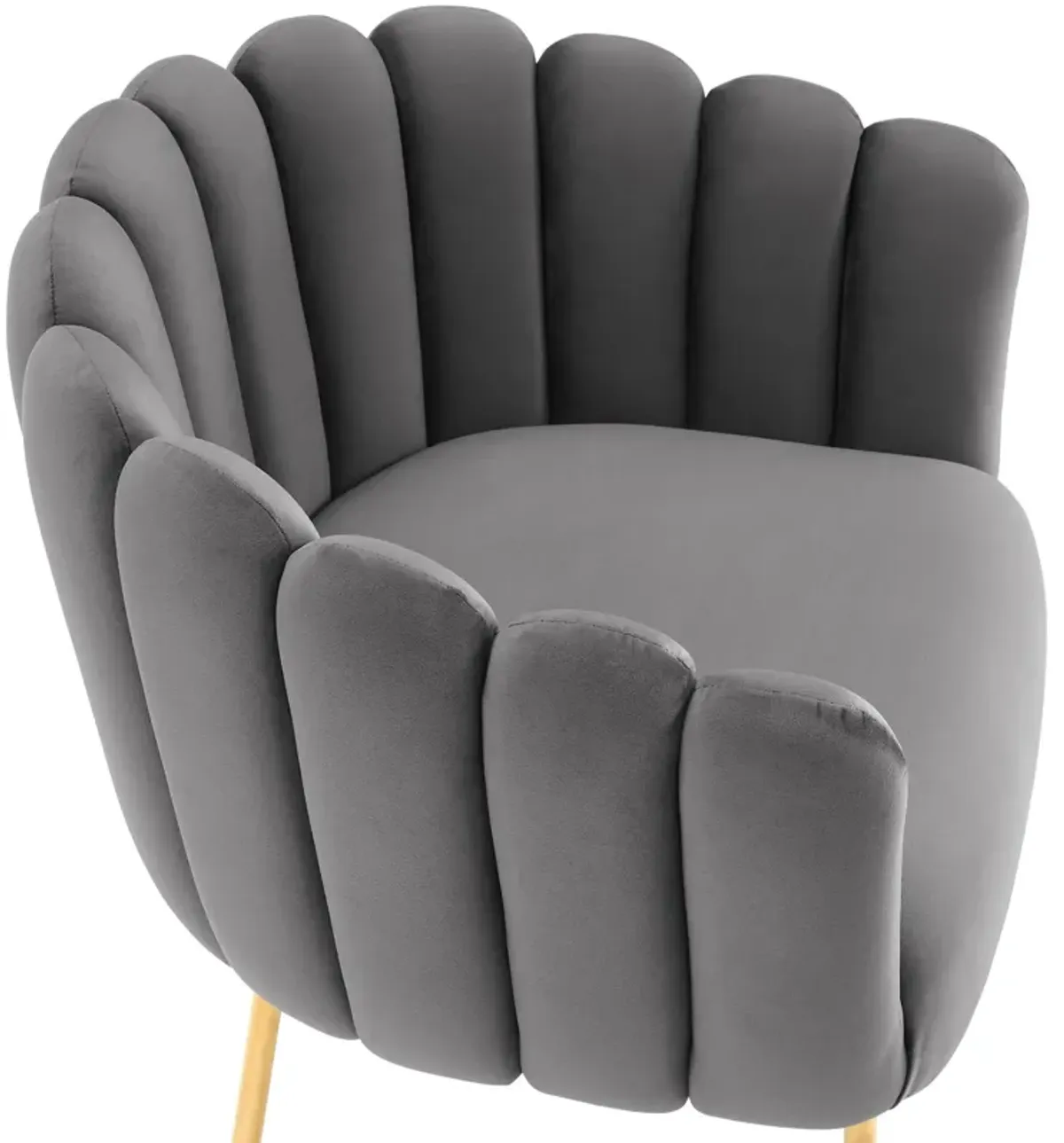 Sanna Channel Tufted Performance Velvet Armchair