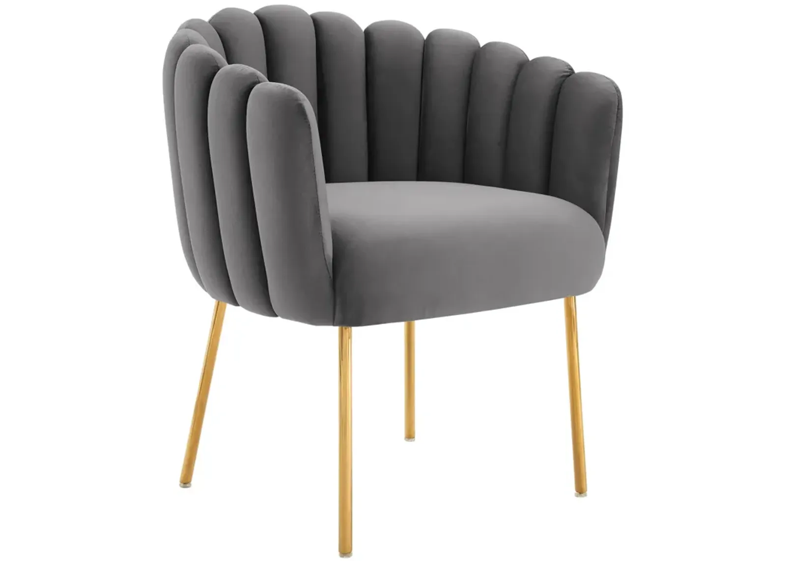 Sanna Channel Tufted Performance Velvet Armchair