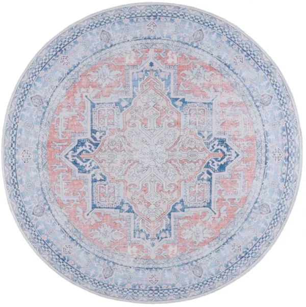 ARIZONA 223 RUST  6' x 6' Round Round Rug