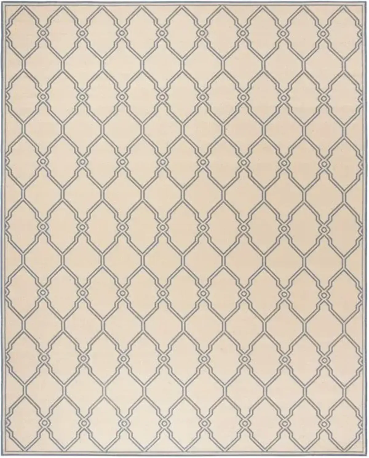 LINDEN 124 Collection LND124N-9 Cream / Blue 9' X 12'