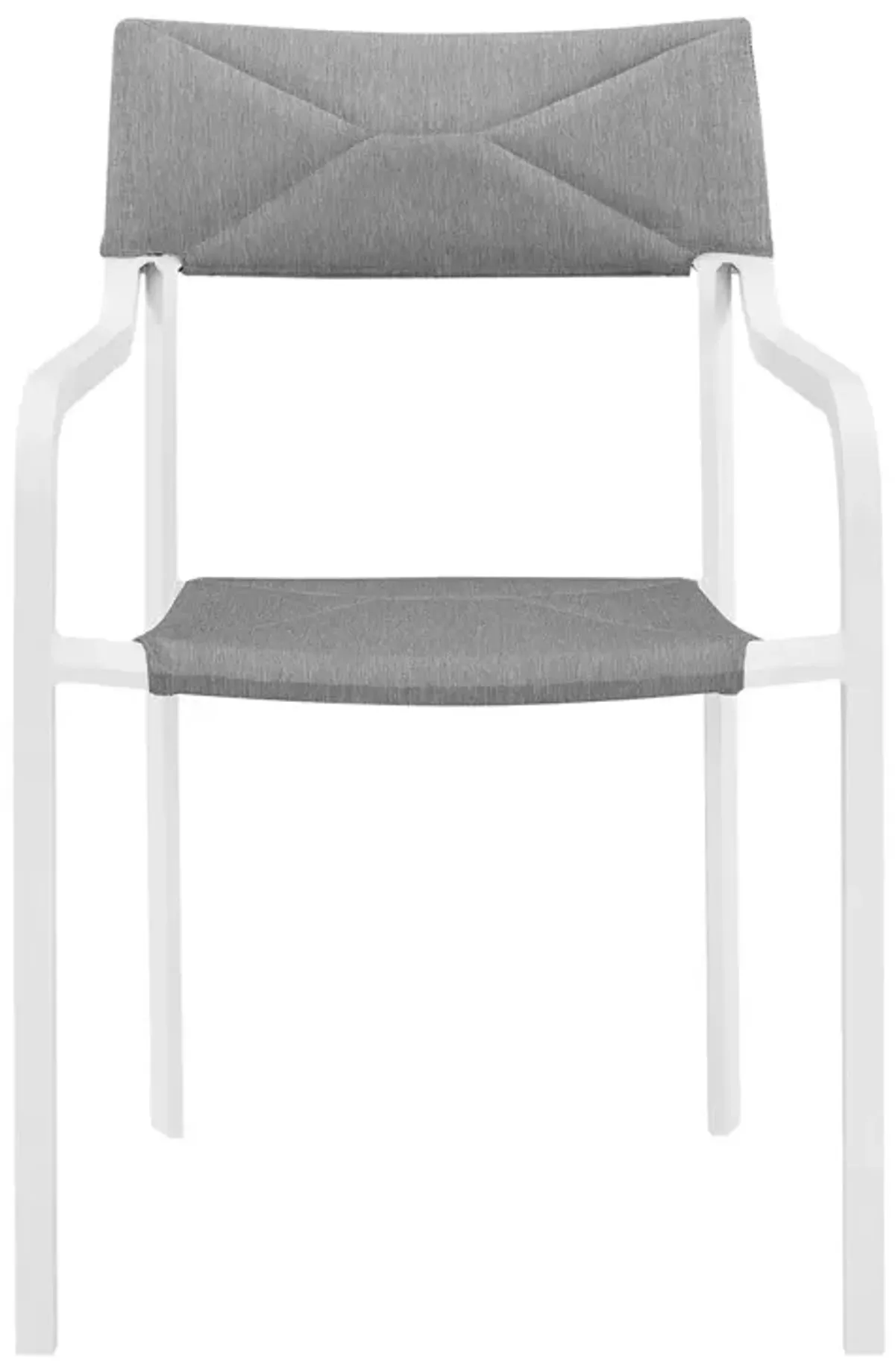 Raleigh Stackable Outdoor Patio Aluminum Dining Armchair