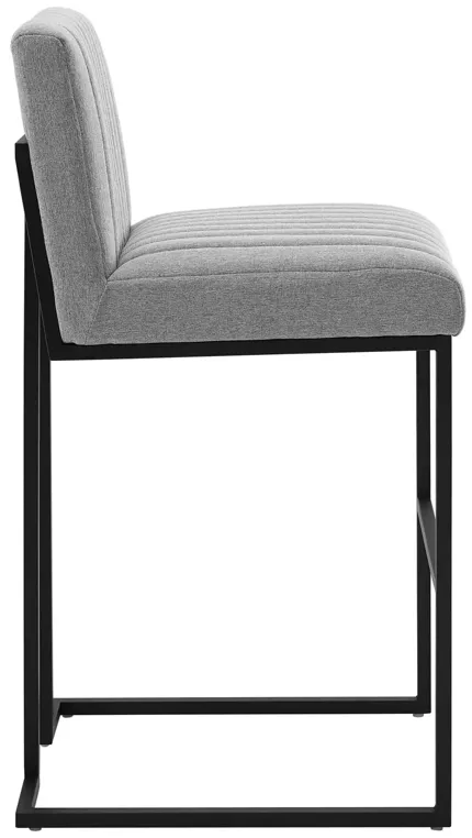 Indulge Channel Tufted Fabric Bar Stool