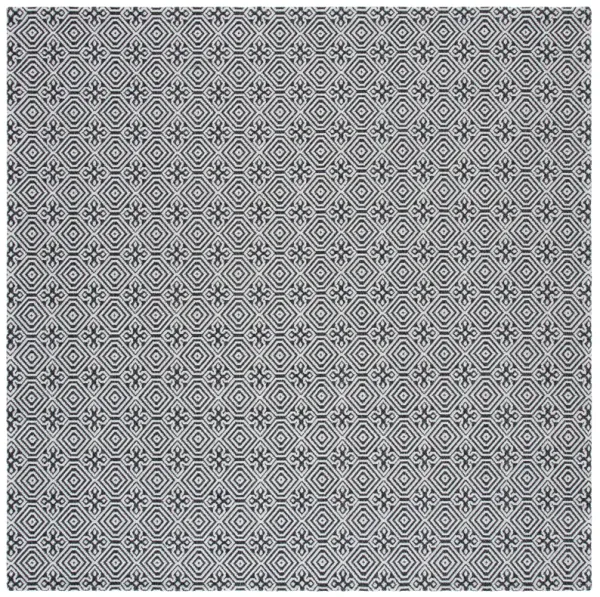 AUGUSTINE 402 BLACK  6'-4' x 6'-4'Square Square Rug