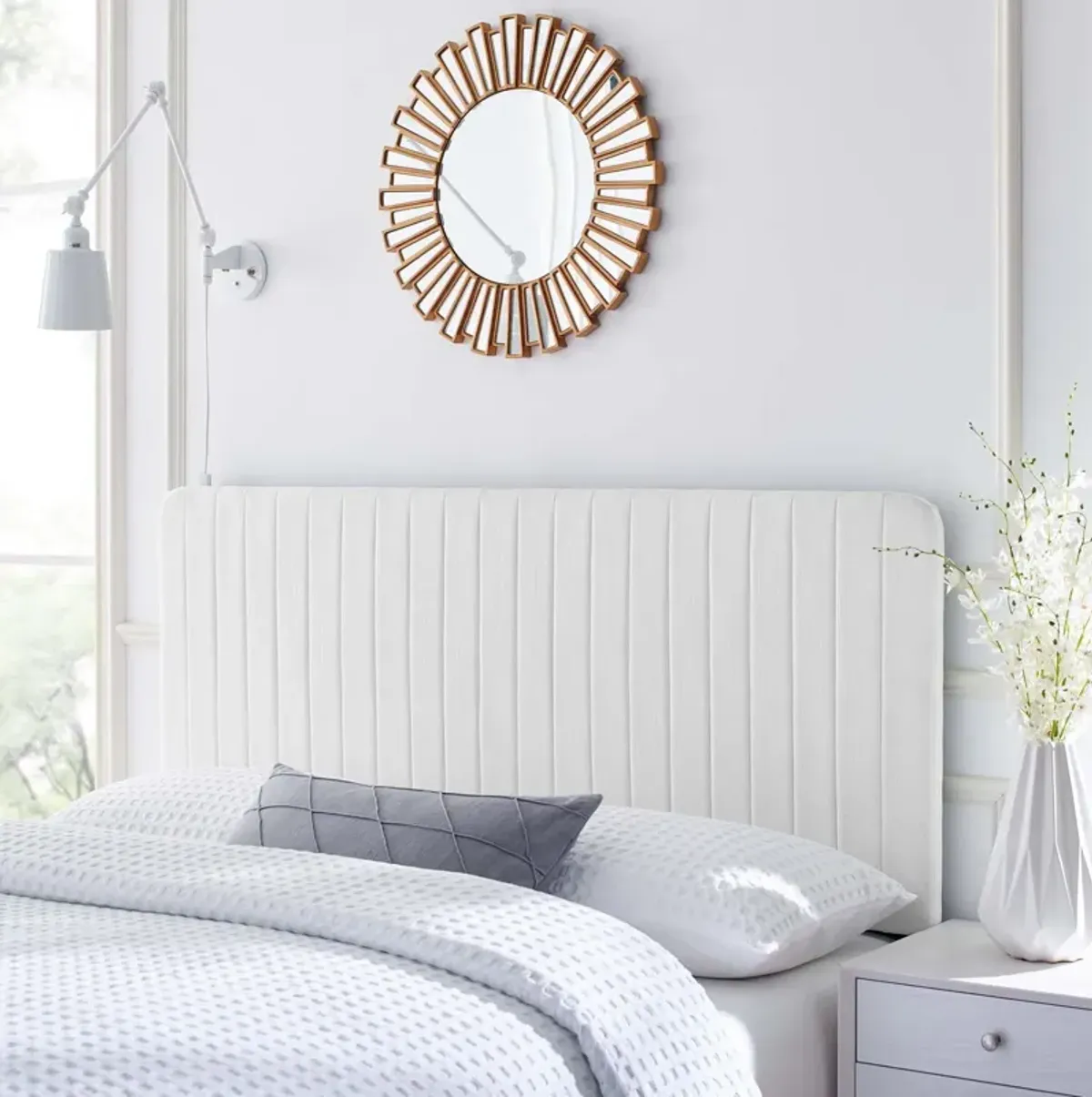 Milenna Channel Tufted Headboard