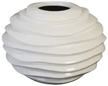 spiral planter, white, sm