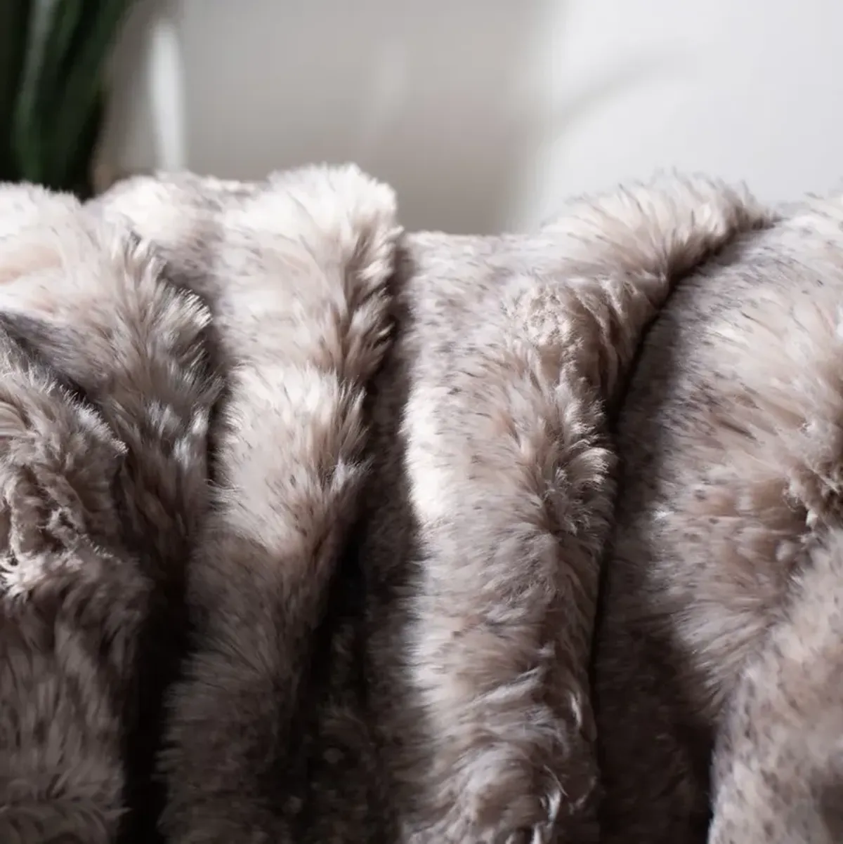 Faux Chinchilla Throw