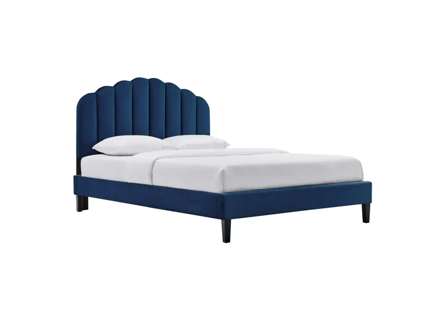 Daisy Performance Velvet King Platform Bed