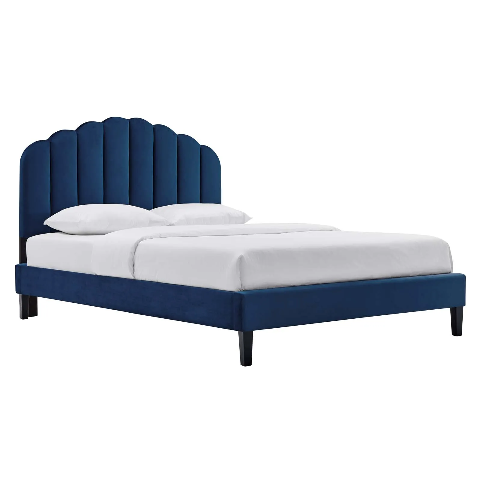 Daisy Performance Velvet King Platform Bed