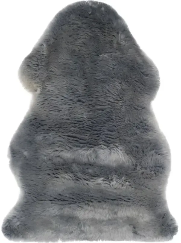 SHEEP SKIN 121 Blue  2' X 3' Accent Rug
