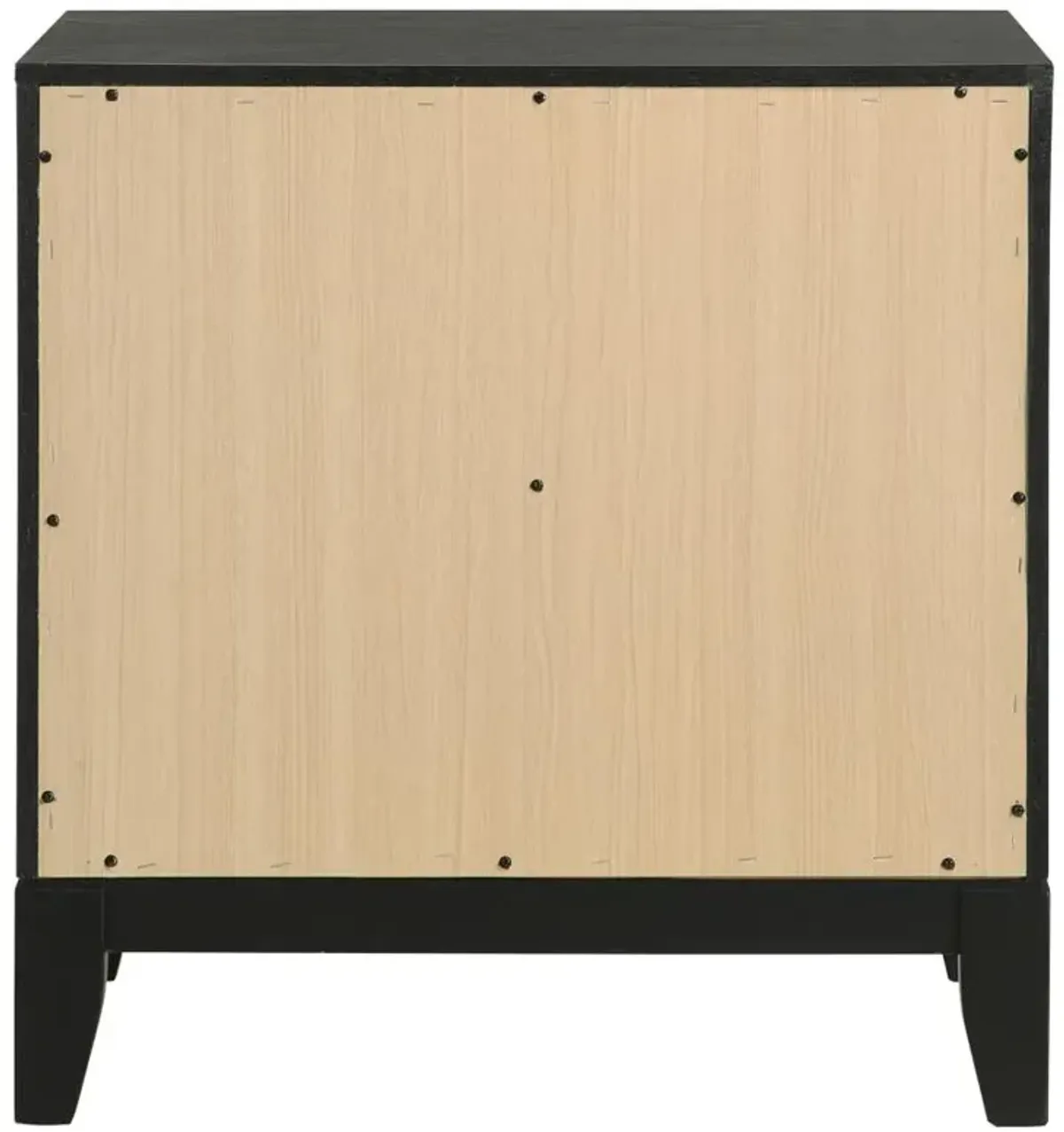 Valencia 2-drawer Nightstand Light Brown and Black