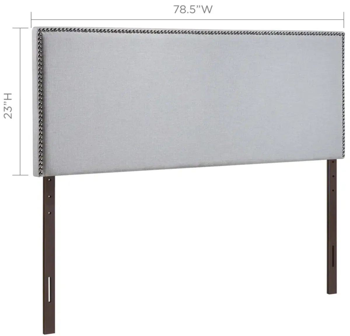 Region Nailhead King Upholstered Headboard