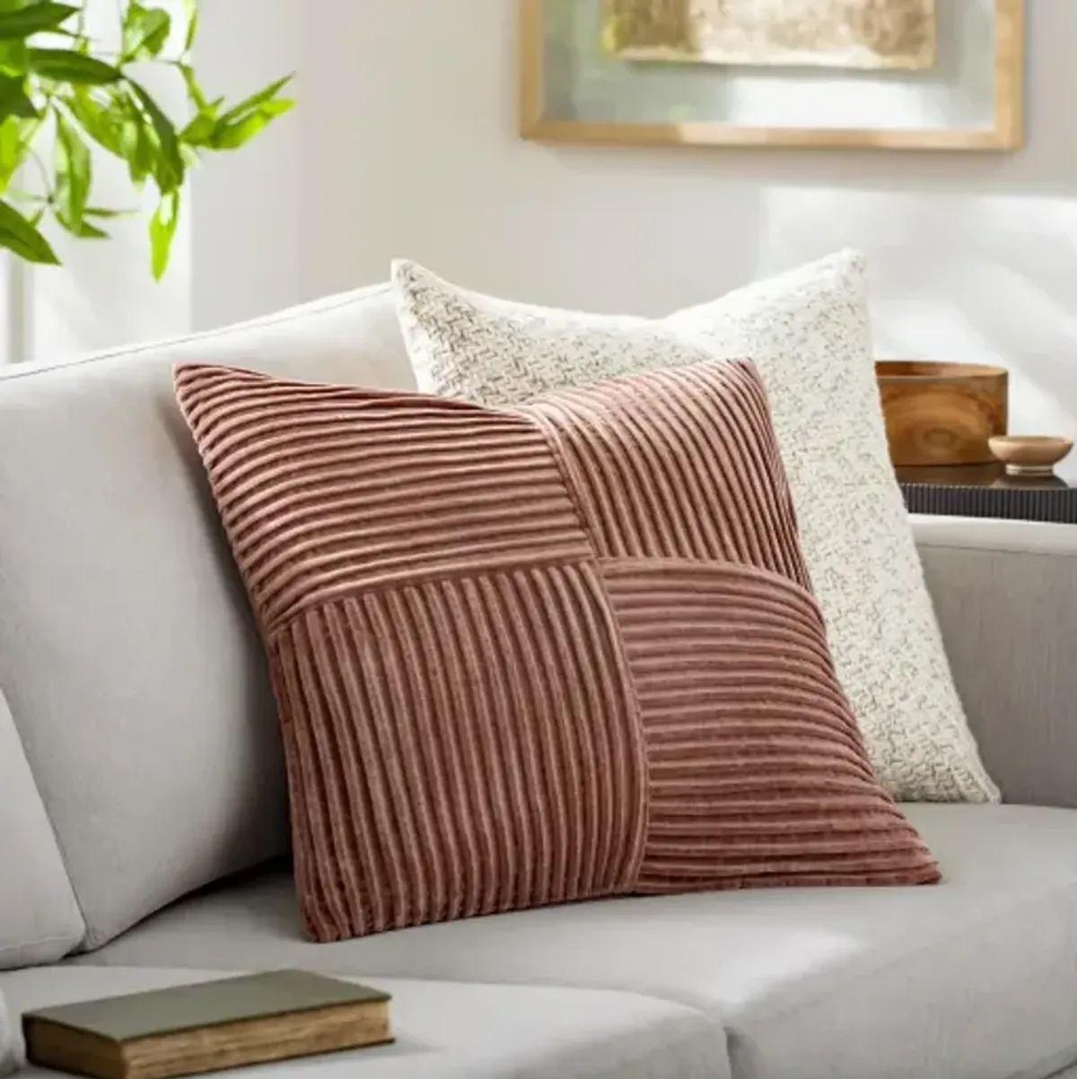 Conrad CRN-007 22"L x 22"W Accent Pillow  - Shell Only