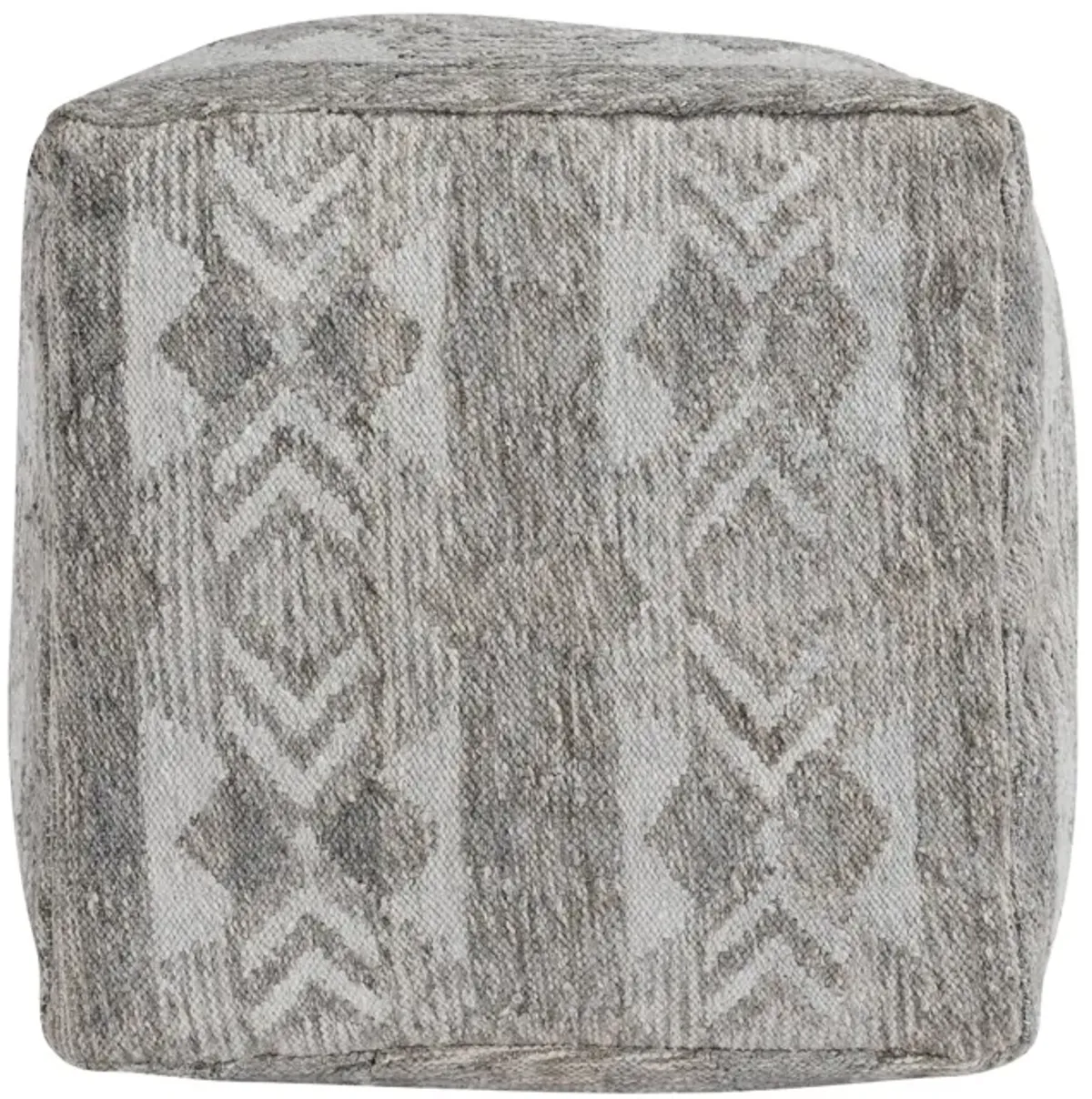 Performance Caravan Gray Multi Pouf 