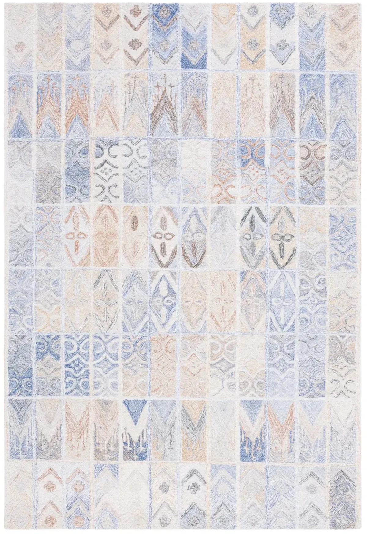 ABSTRACT Hand Tufted 5' x 8' area rug