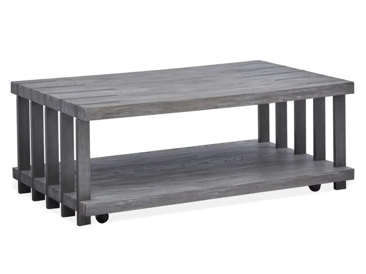 Rectangular Cocktail Table w/Casters