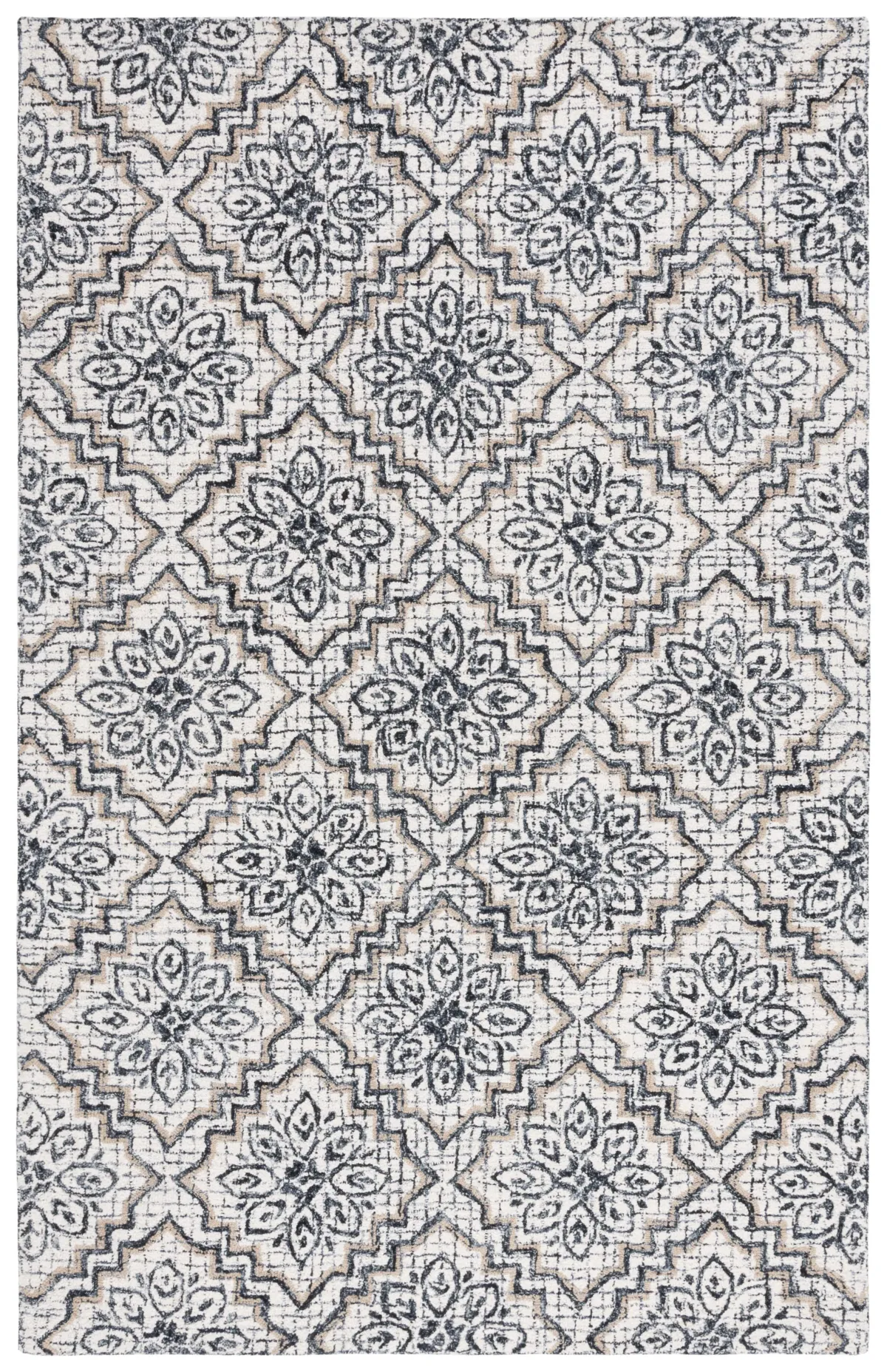 ABSTRACT Hand Tufted 8' x 10' area rug