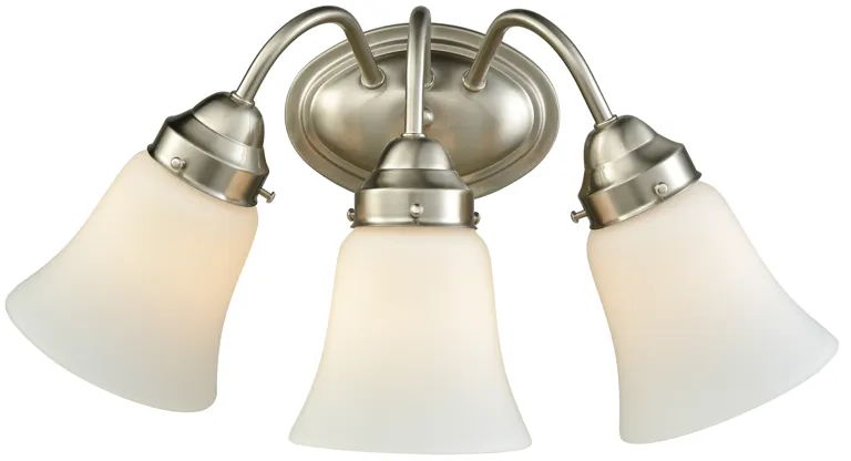 Califon 17" Wide 3-Light Vanity Light - Brushed Nickel