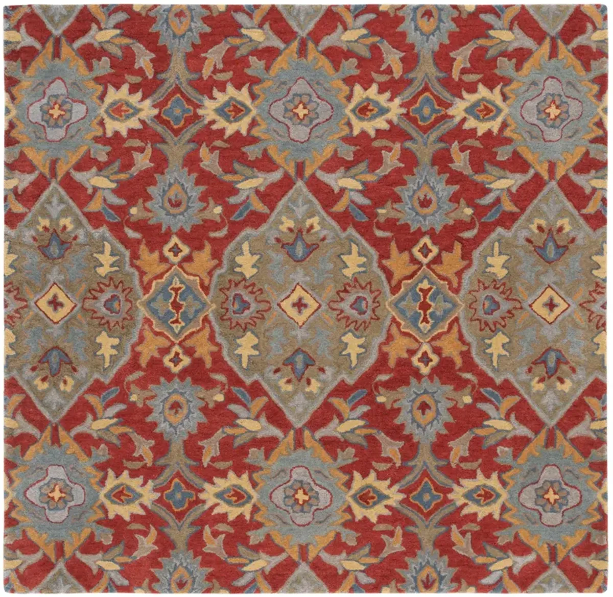 HERITAGE Hand Tufted 6' x 6' Square area rug