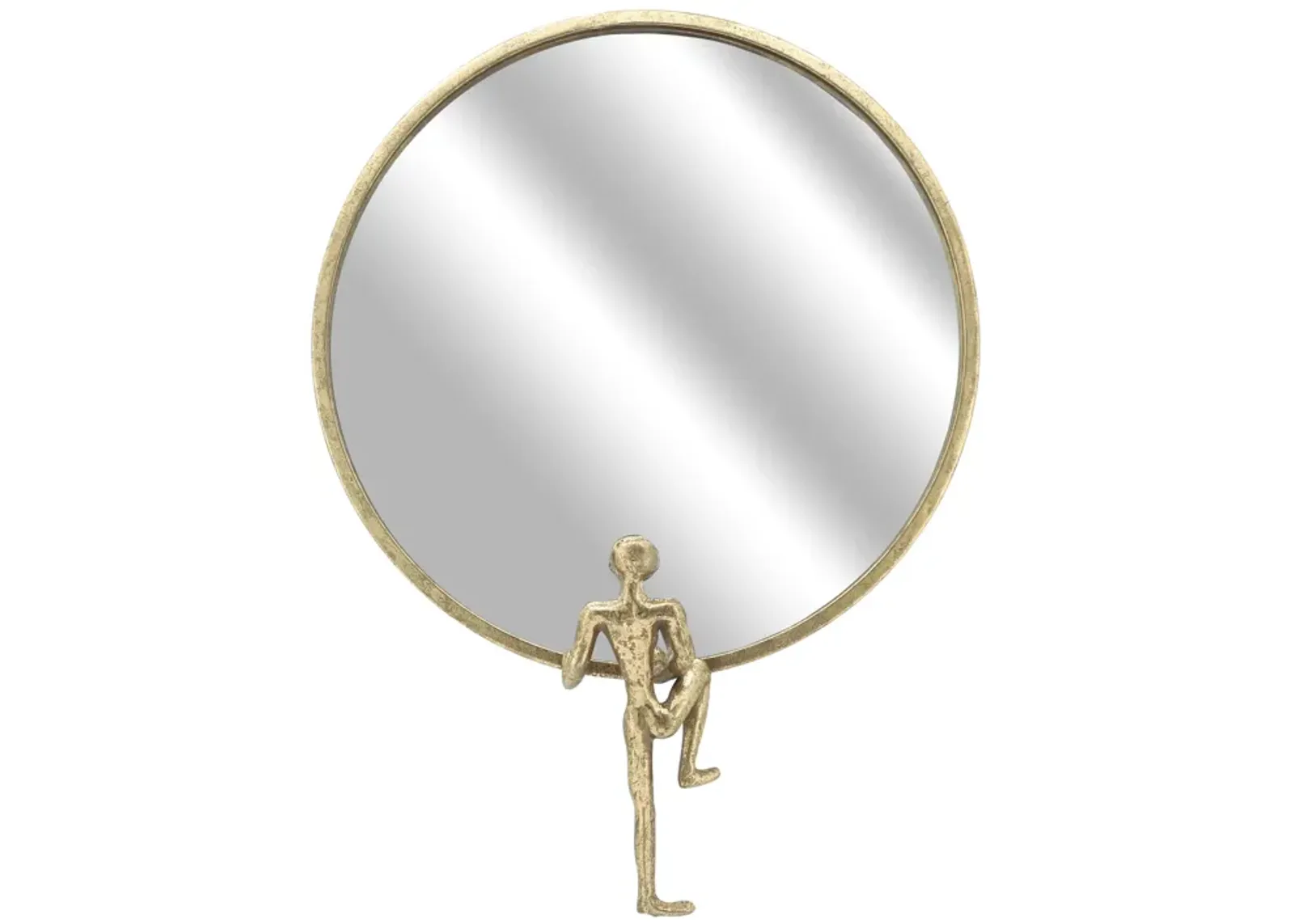 Mirror With Man Decor