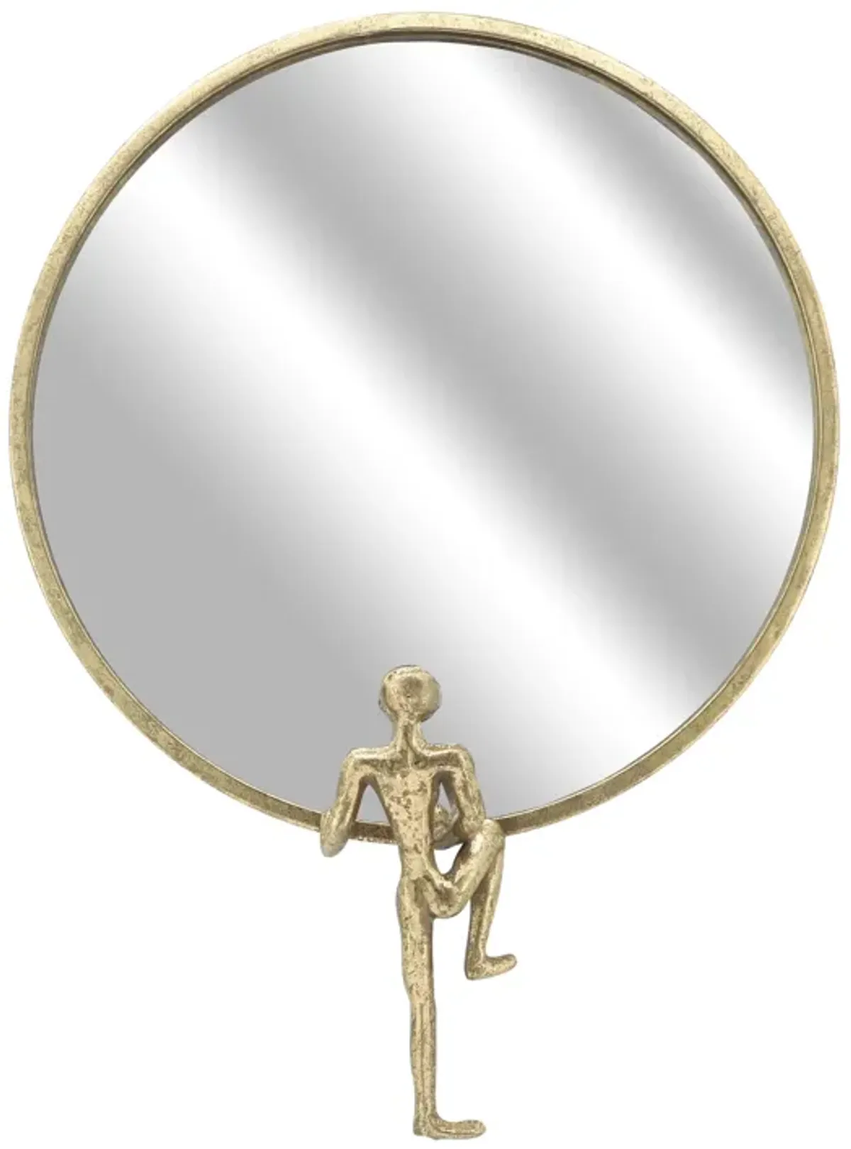 Mirror With Man Decor