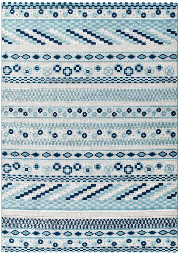 Reflect Cadhla Vintage Abstract Geometric Lattice 8x10 Indoor and Outdoor Area Rug