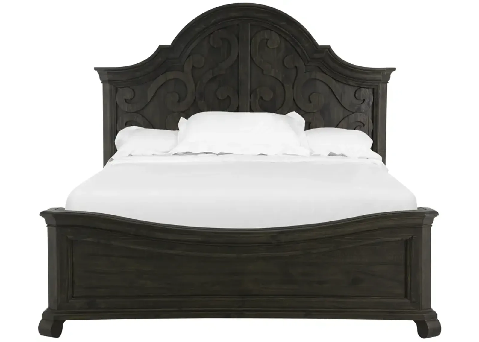 Bellamy Complete King Shaped Panel Bed