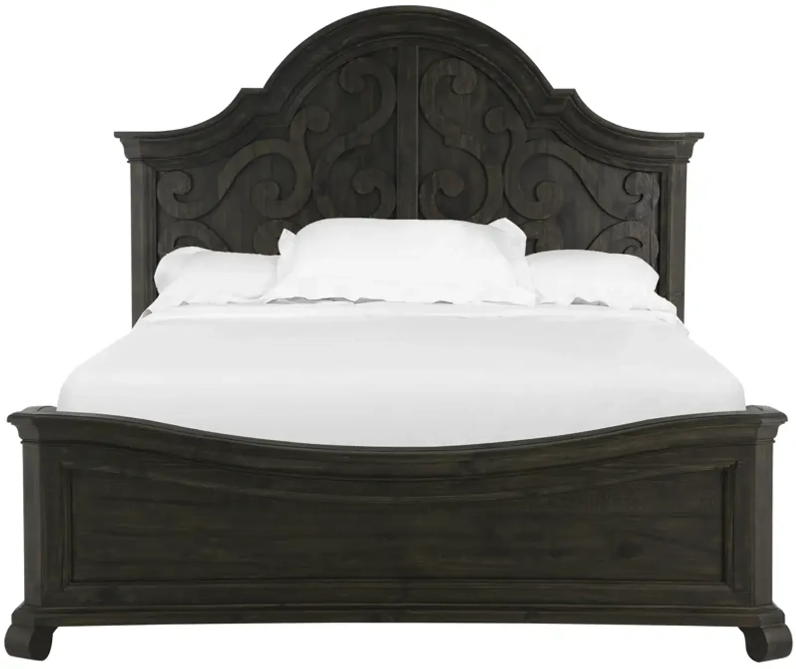 Bellamy Complete King Shaped Panel Bed