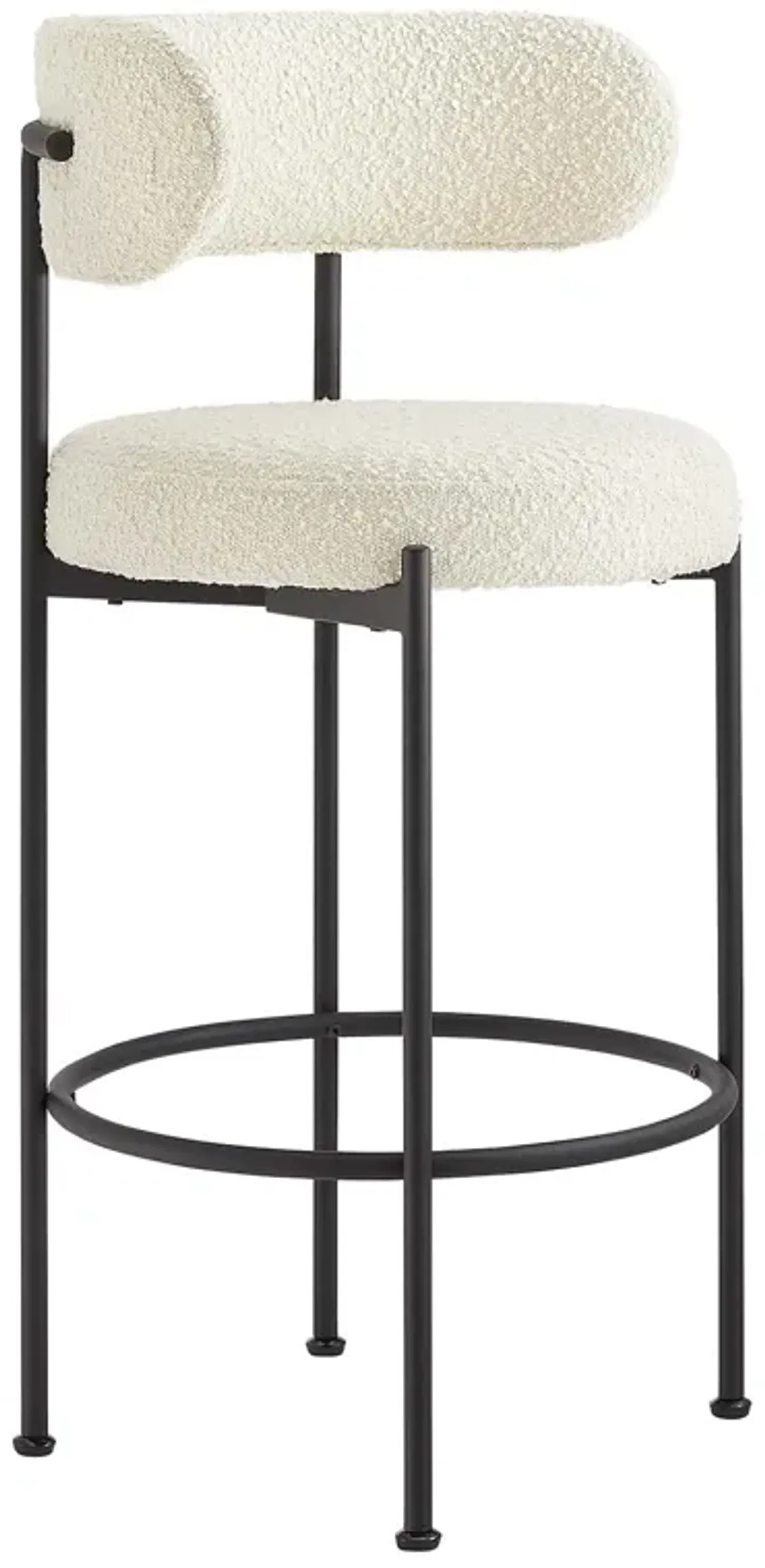 Albie Boucle Fabric Bar Stools - Set of 2